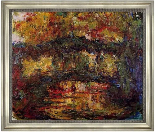 Vista 24 de Famous Paintings Villas at Bordighera por Claude Monet impresiones en lienzo con marco de madera, carteles e impresiones naturales para baño, sala
