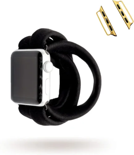 Vista 12 de Black Yoga Band® Apple Watch Series 1-8, 1.496 in 1.575 in 1.614 in 1.654 in 1.732 in 1.772 in - Dót Outfitters