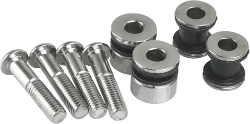 Vista 2 de Kit de hardware de acoplamiento de motocicleta 2000-2017 para Harley Softail Softail Barra Sissy Desmontable Solo Rack, Cromo (Softail 2000-2017)