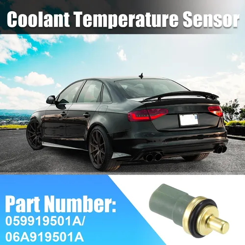 Vista 2 de uxcell Sensor de temperatura del refrigerante del motor No.059919501A para Audi A4 2000-2008 para Volkswagen Jetta 1999-2005 Sensor de temperatura