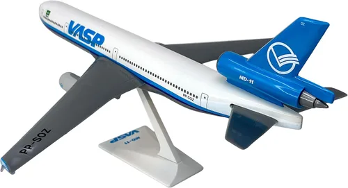 Vista 3 de VASP MD-11 Escala 1:200 - Modelo de avión de plástico a presión - Réplica coleccionable de VASP Airlines Aircraft Parte #AMD-01100H-020