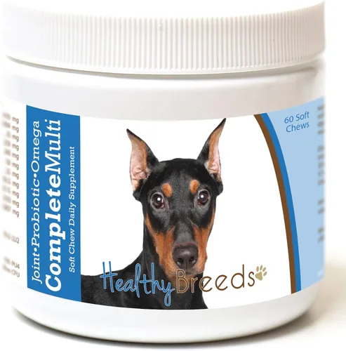 Vista 182 de Healthy Breeds Affenpinscher todo en uno multivitamínico suave masticable 60