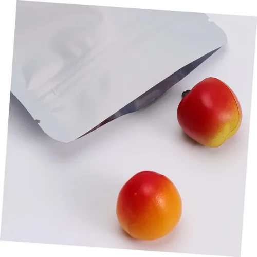 Vista 7 de 100 bolsas de aluminio con cierre con cremallera con ventana transparente de grado alimenticio bolsas de embalaje para almacenamiento a granel