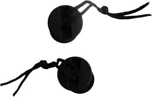 Vista 2 de 1 par negro duradero fuerte bodyboard correa de tabla de surf enchufe con lazo de cable - 2 pulgadas de grosor