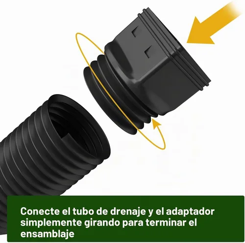 Vista 5 de Ogutter Extensiones de bajante de canalón de lluvia, extensor de bajante para drenaje de agua de lluvia flexible, tubo de extensión de drenaje