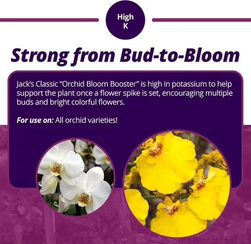 Vista 4 de Jack's Classic 3-9-6 Orchid Bloom Booster - Alimento líquido para plantas con micronutrientes, 8 onzas líquidas