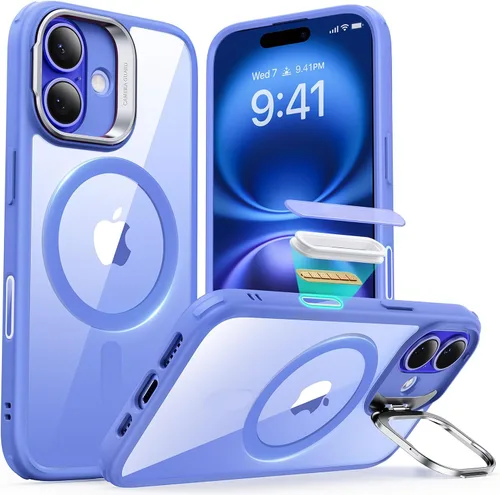 Vista 54 de ESR Funda para iPhone 13 Pro, compatible con MagSafe, protección de grado militar a prueba de golpes, soporte de anillo de cámara integrado, funda