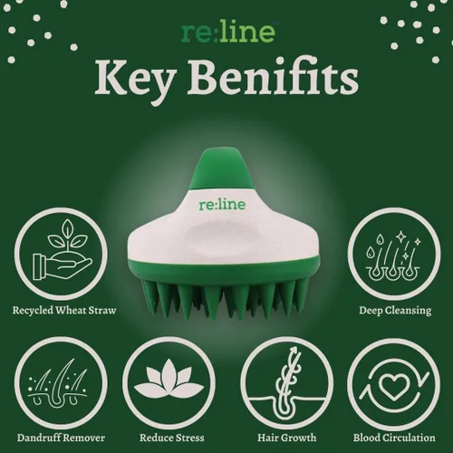 Vista 4 de Paisle Botanics Cepillo de champú para el crecimiento del cabello, cepillo de champú para adelgazamiento del cabello y pérdida de cabello