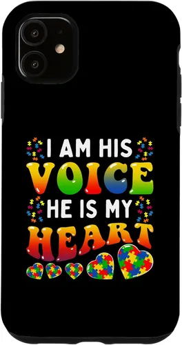 Vista 5 de Funda para iPhone 15 Mom Mama Autistic Autism Concientización Mes
