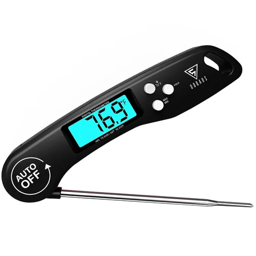 Vista 12 de DOQAUS Digital Meat Thermometer, Instant Read Food Thermometer for Cooking Luz roja