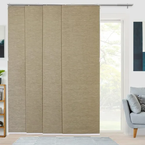 Vista 8 de CHICOLOGY Persianas de puertas corredizas, Persianas para puertas corredizas de vidrio, persianas verticales para puertas de patio, divisor