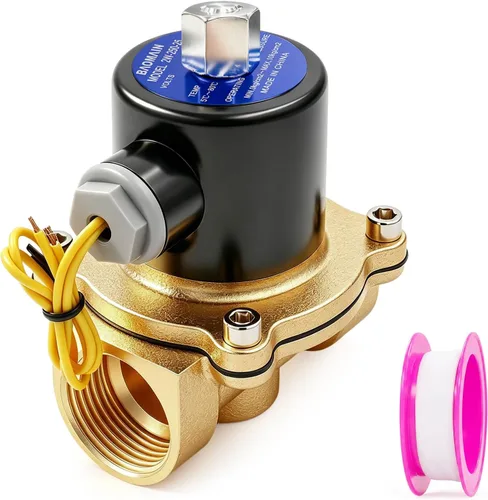 Vista 10 de BAOMAIN 1" válvula electromagnética de latón PT AC 220V válvula normalmente Normalmente cerrado
