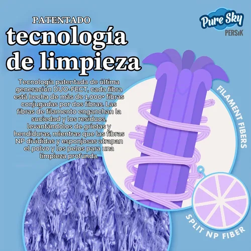 Vista 4 de Pure-Sky Magic Deep Clean - Paño de Limpieza Profunda – SOLO AÑADE Agua, No Se Necesitan Detergentes - Paño de Microfibra Ultra Multiusos - Se
