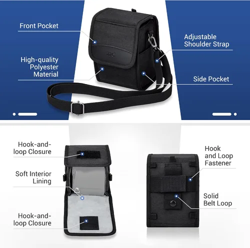 Vista 3 de JJC Funda de viaje para cámara Sony A6700 A6000 A6100 A6400 A6500 A6300+lente de 0.630-1.969 in, RX1R III, para Fujifilm X-E5 X100VI X100V, Ricoh