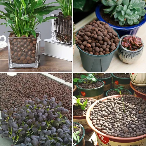 Vista 5 de Suministros hidropónicos de arcilla expandida Leca de 2 libras para plantas de jardín de interior (2 libras)