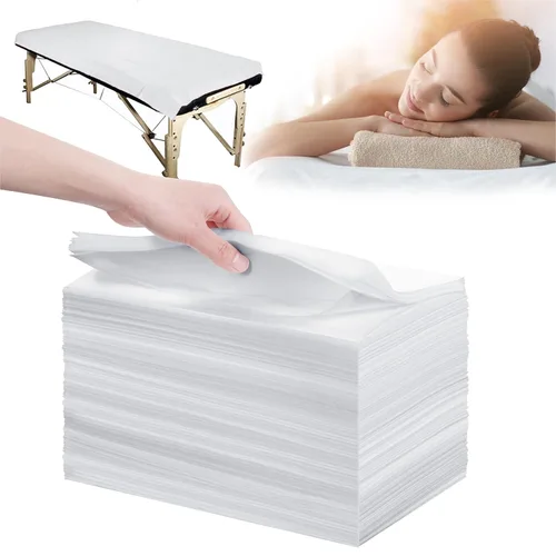 Vista 17 de Sábanas desechables 100 piezas 31" x 71" Sábanas para mesa de masaje de tela no tejida Funda para cama de SPA transpirable para masaje, belleza