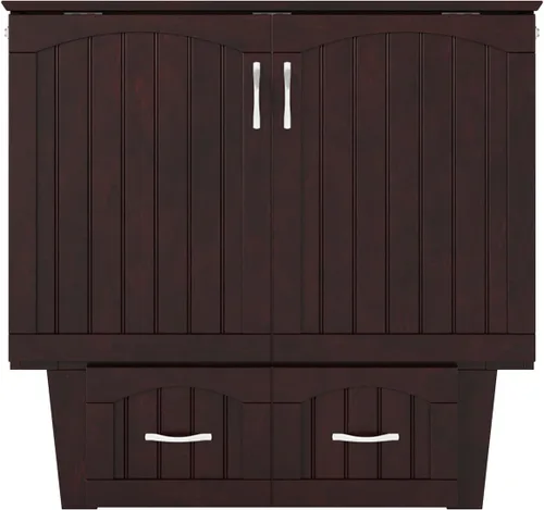 Vista 10 de Atlantic Furniture Nantucket Murphy - Cómoda de cama con estación de carga y colchón, individual, expreso, modelo: AC592141 Espresso