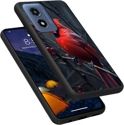 Vista 85 de Funda para Motorola Moto G Play 4G 2024, delgada y ligera, de silicona de TPU suave, color negro, ultrafina, para Motorola Moto G Play 4G 2024, Art