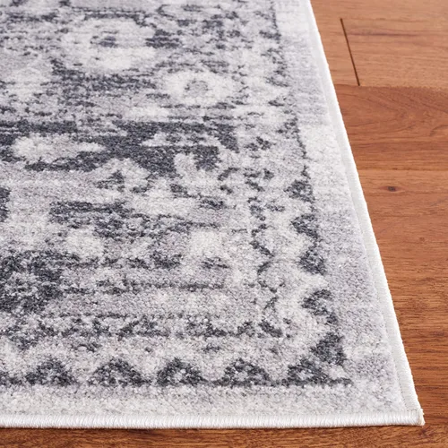 Vista 5 de SAFAVIEH Colección Toscana - Alfombra de pasillo, 2 x 9 pies, color marfil y gris, diseño oriental, no desprende pelusa y de fácil cuidado, ideal