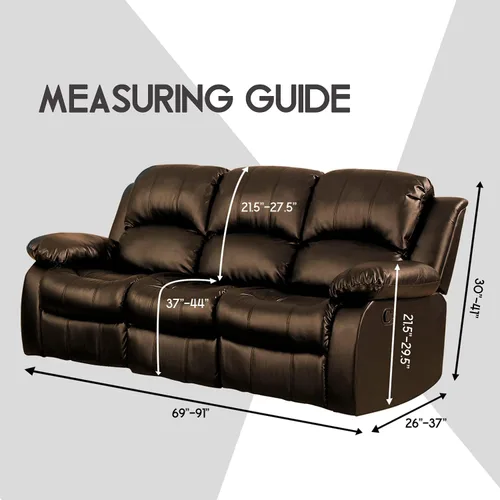 Vista 6 de ULTICOR Fundas jacquard para sofá reclinable de 8 piezas, fundas elásticas para sofá reclinable de 3 cojines, gruesas, suaves y lavables (estilo 3)