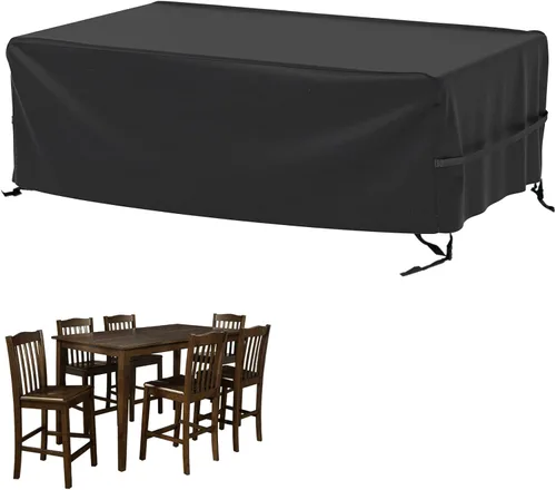 Vista 20 de Velway Funda para muebles de patio al aire libre, impermeable, rectangular, para mesa de patio, silla, sofá, 67 pulgadas de largo x 37 pulgadas