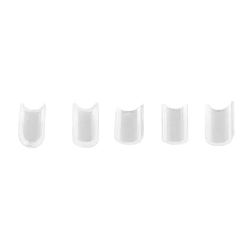 Vista 7 de 2 bolsas U Tip Clear Granule Beads Extensions Bonding or Rebond, paquete de pegamento de fusión en forma de uñas, extensión de cabello blanco