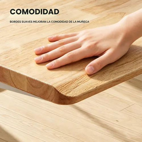 Vista 6 de FLEXISPOT WoodiX - Escritorio ejecutivo de pie de madera maciza