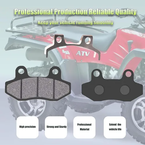 Vista 4 de Juego de 2 pares de pastillas de freno para 150cc 200cc 250cc ATV Dirt Bike Pit Bike Go Kart, Yerf-Dog Spiderbox 150cc GX150 go kart Gy6 49cc 50cc