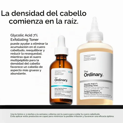 Vista 8 de The Ordinary Multi-Peptide Serum for Hair Density, Peptide-Powered Formula for Thicker, Fuller Looking Hair
