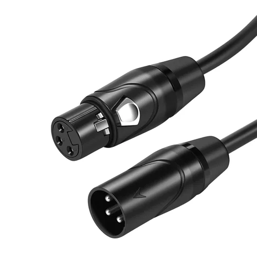 Vista 6 de Twozoh Cables XLR de 6.6 pies, XLR macho a hembra equilibrado 3 PIN XLR cable de micrófono (profesional/HiFi)