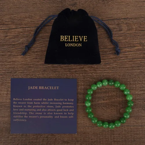 Vista 2 de Believe London - Brazalete de gemas semipreciosas para curar los chacras para hombres y mujeres cristal contra la ansiedad piedra natural