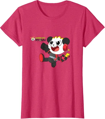 Vista 9 de Ryan's World Super Spy Combo Panda Camiseta, gris, S Asfalto