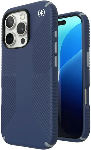 Vista 13 de Speck Funda transparente para iPhone 14 Plus, protección contra caídas, resistente a los arañazos, diseñada para MagSafe Slim iPhone 14 Plus de 6.7