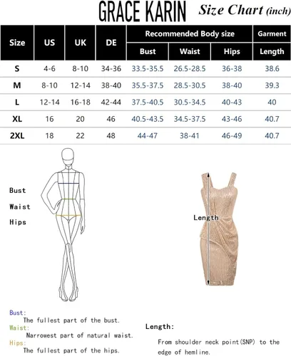 Vista 6 de GRACE KARIN Vestido de lentejuelas fruncido 2023 para mujer, con tirantes asimétricos, vestido de tubo para fiesta