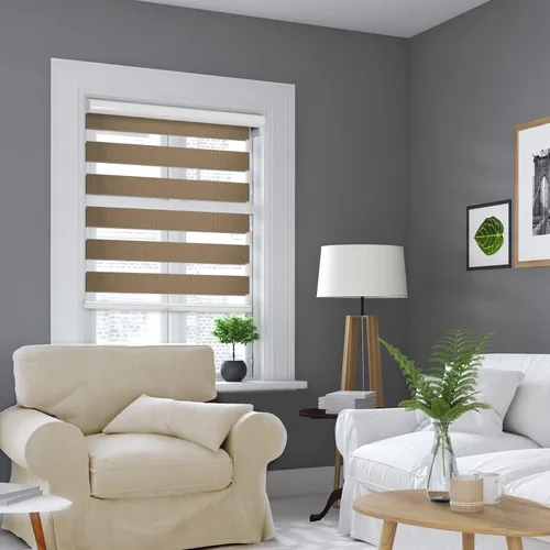 Vista 2 de CHICOLOGY Persianas de cebra personalizadas, persianas de cebra para ventanas, persianas de cebra para ventanas, persianas de cebra sin cordón