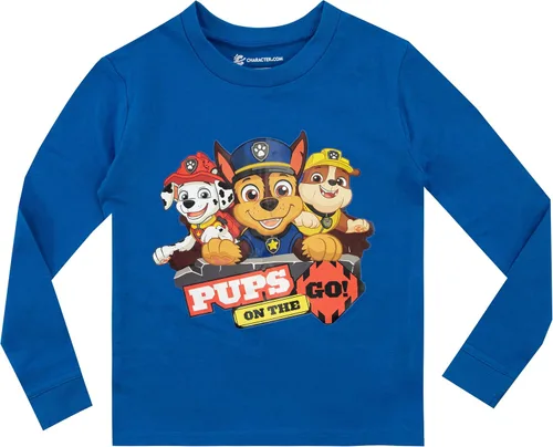 Vista 2 de Paw Patrol Chase Marshall and Rubble Pijamas para niños