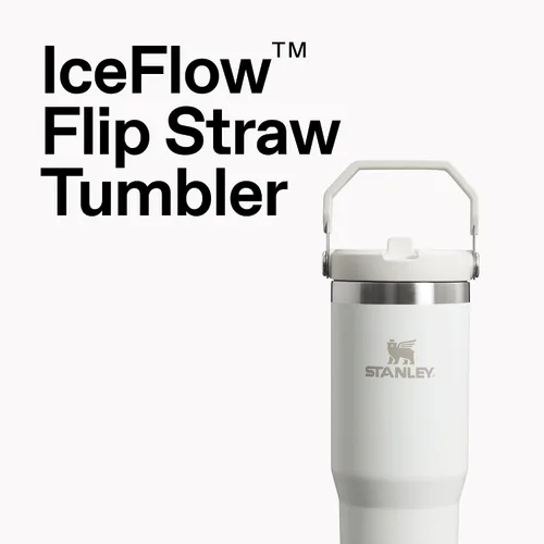 Vista 4 de STANLEY IceFlow 2.0 - Vaso con pajita, 14 onzas, color verde primavera