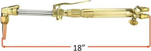 Vista 2 de SÜA - Antorcha de oxicombustible resistente compatible con Harris con válvulas de retención + punta de corte + punta de soldadura + punta