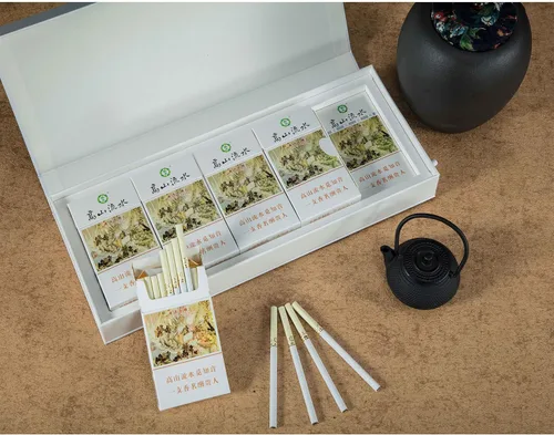 Vista 3 de Cigarrillos herbales - Sin nicotina y sin tabaco Cigarrillos herbales - Alternativa al cigarrillo (5 paquetes/100 cigarrillos)