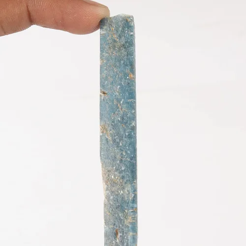 Vista 33 de GEMHUB Lápiz de cianita áspero pequeño con cristal curativo de cianita azul áspero suelto, tamaño pequeño, 9.7