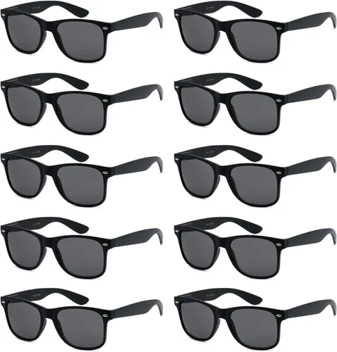 Vista 26 de Paquete de 10 lentes de sol a granel con protección UV para Bandera Americana Humo
