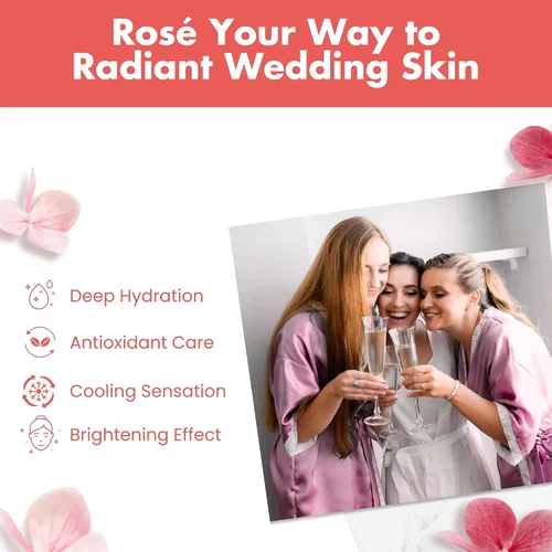 Vista 2 de Patchology Serve Chilled Rosé - Mascarilla Facial en Hoja Hidratante y Calmante con Ácido Hialurónico para una Piel Radiante, Tratamiento de Cuidado