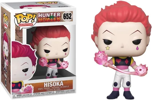Vista 6 de POP Funko Anime: Hunter x Hunter - Figura de vinilo Hisoka (incluye funda protectora de caja compatible)