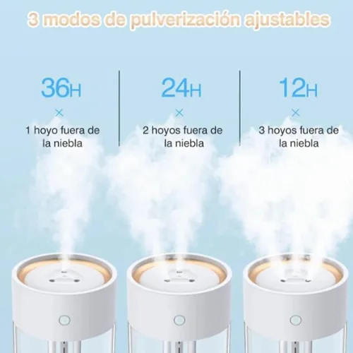 Vista 5 de Humidificadores para dormitorio, habitación grande, 2 L, difusor de aceite de llenado superior de niebla fría para guardería y plantas