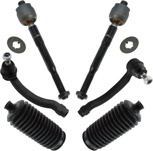 Vista 133 de TRQ Kit de dirección delantera con barra de acoplamiento de fuelle de piñón y cremallera compatible con Toyota Echo 2000-2005