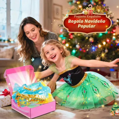 Vista 5 de Disfraces de princesa para niñas, ropa de vestir de princesa para niñas