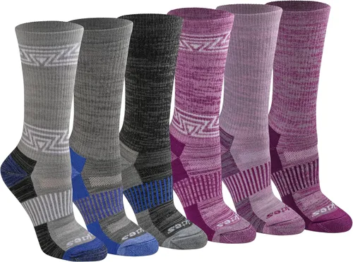 Vista 18 de Dickies Women's Dri-Tech Fashion Moisture Control Crew Socks (6, 12 Pairs)