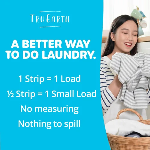 Vista 7 de Tru Earth Hojas compactas de detergente seco para ropa, a granel, hasta 768 cargas (384 unidades) - Sin parabenos - Detergente sin líquido original