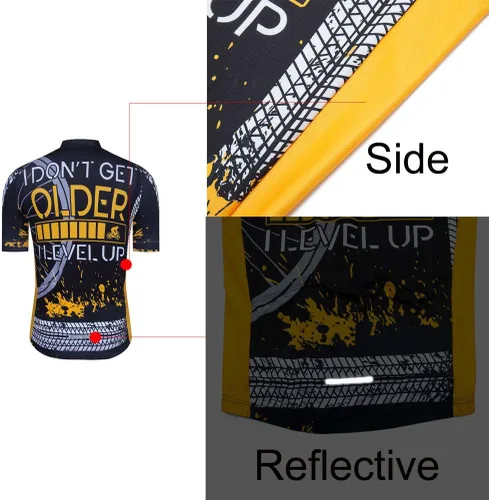 Vista 7 de Ciclismo Jersey Hombres, Bicicleta de Montaña Camisa Ciclismo Tops Ropa de carretera Ropa Bicicletas Ciclismo Outfit XXS-6XL
