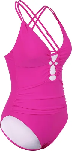 Vista 7 de Hilor Traje de baño de una pieza con aros para mujer, cuello en V, sexy, con recorte, monokini